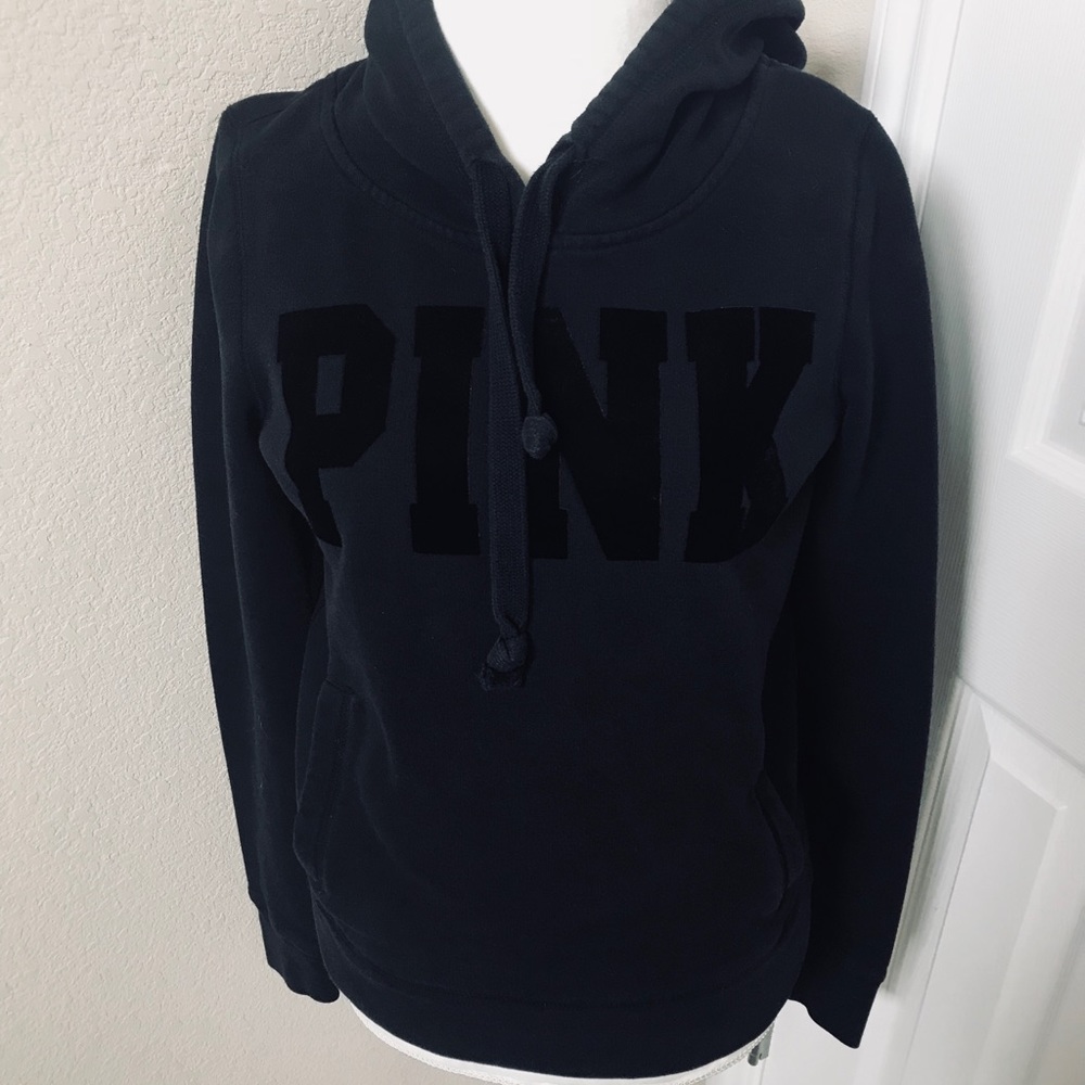 Victoria’s Secret PINK black hoodie pullover med